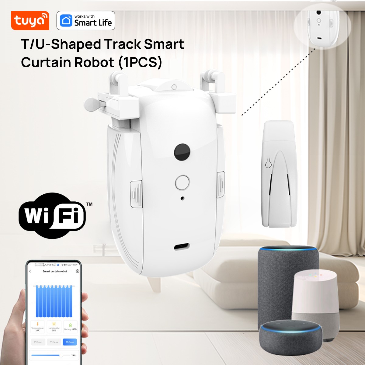 Smart Home Network - Tuya Smart WiFi Curtain Robot (1PCS