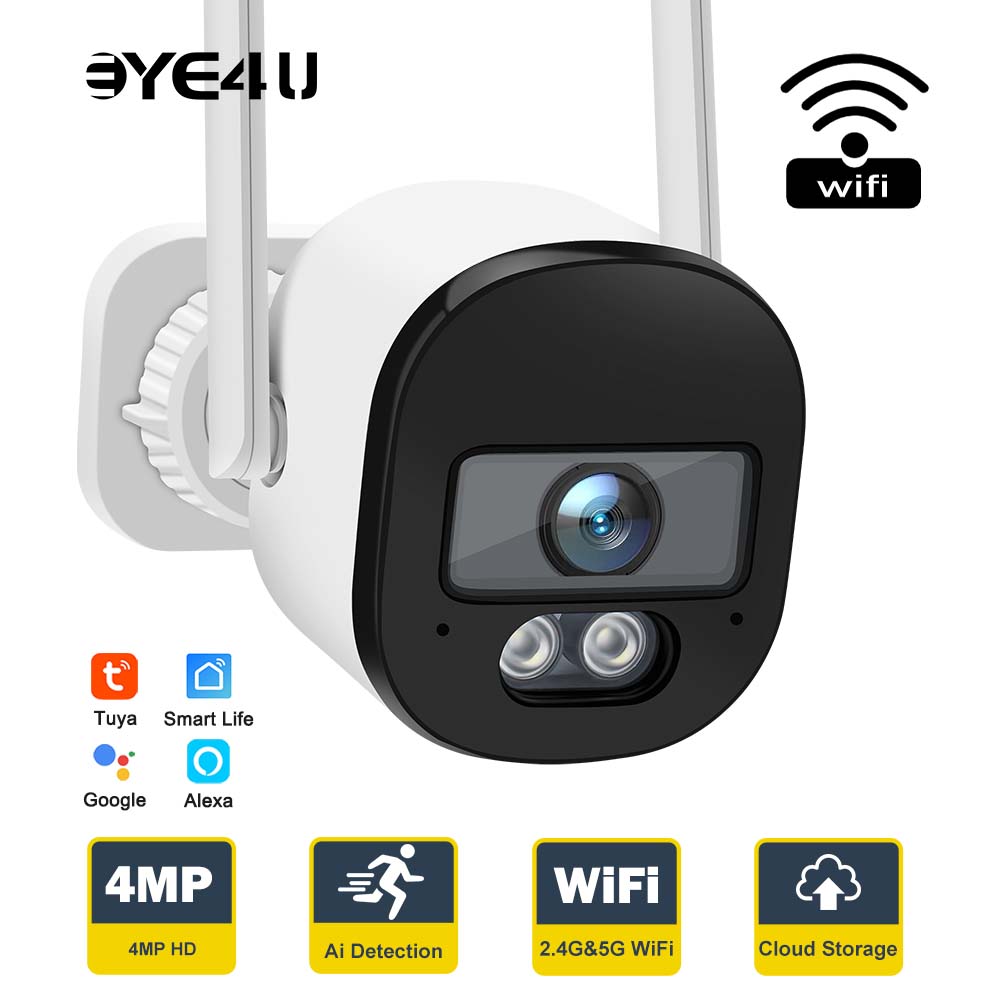 Smart Home Google Nest - Tuya 4MP Bullet Security Camera 2.4G/5G