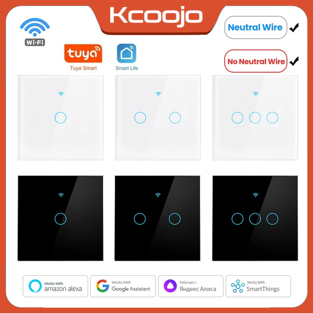 Smart Home Ai - Tuya Wifi EU Smart Switches 1/2/3/4Gang