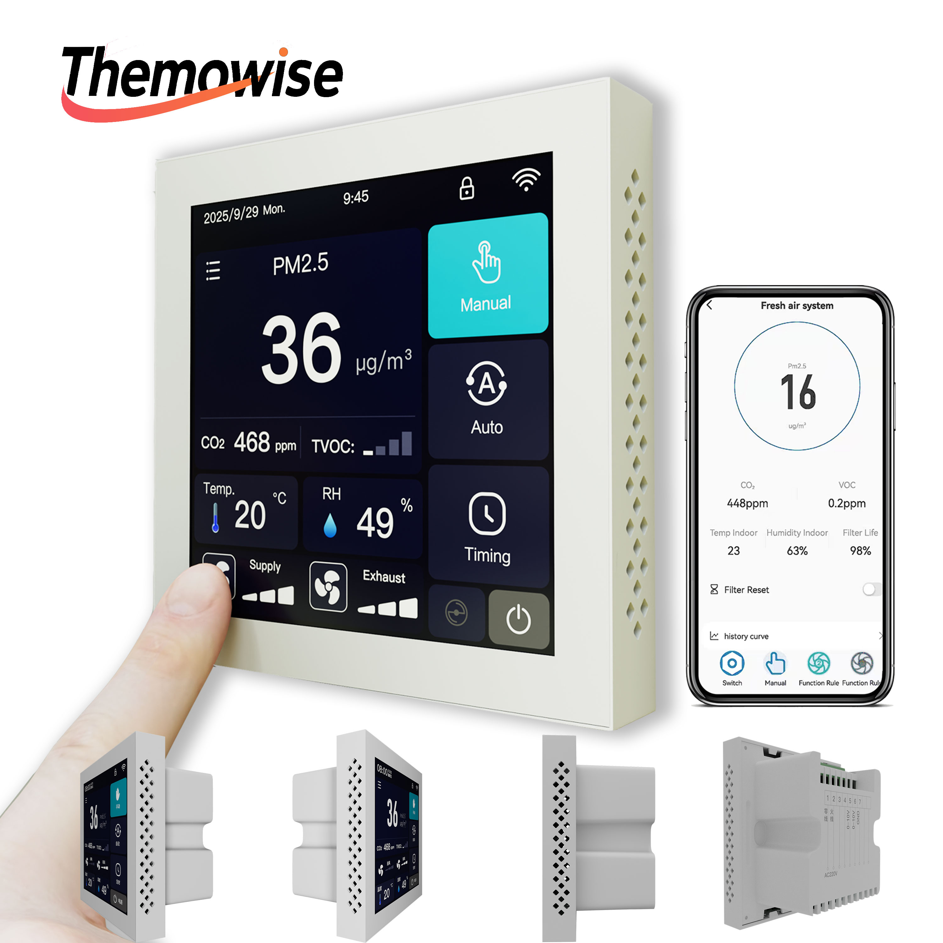 WIFI Home Smart Air Quality Ma - đánh giá và giá Smart Home Ventilation