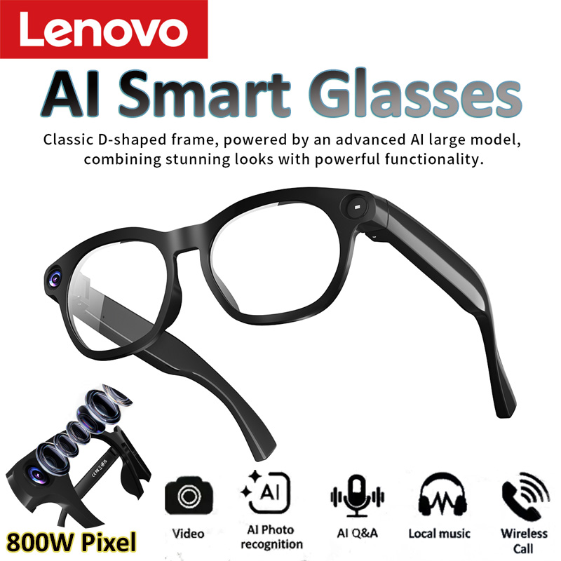 Lenovo AI Smart Glasses 8MP HD - đánh giá và giá Smart Home Ai