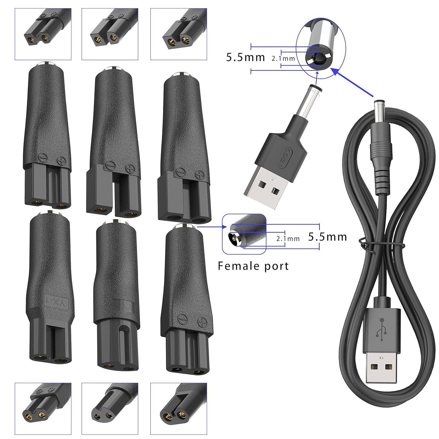 LISI 8 PCS Power Cord 5V Unive - đánh giá và giá Smart Home Pc