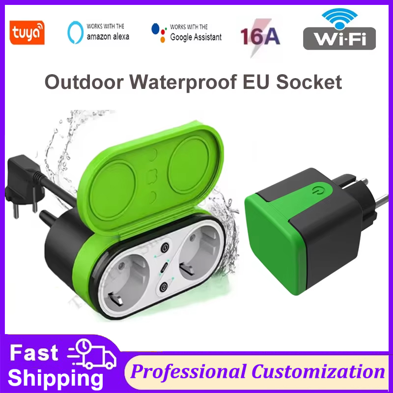 Tuya EU 16A Wifi Smart Outdoor - đánh giá và giá Smart Home Voice Control
