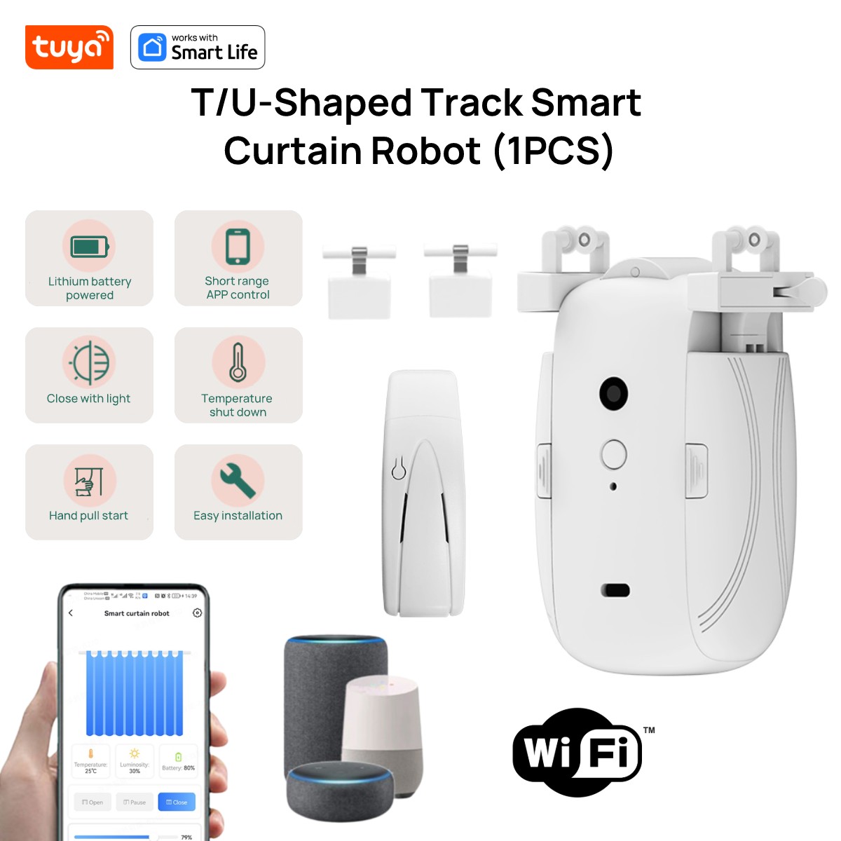Tuya Smart WiFi Curtain Robot  - đánh giá và giá Smart Home Network