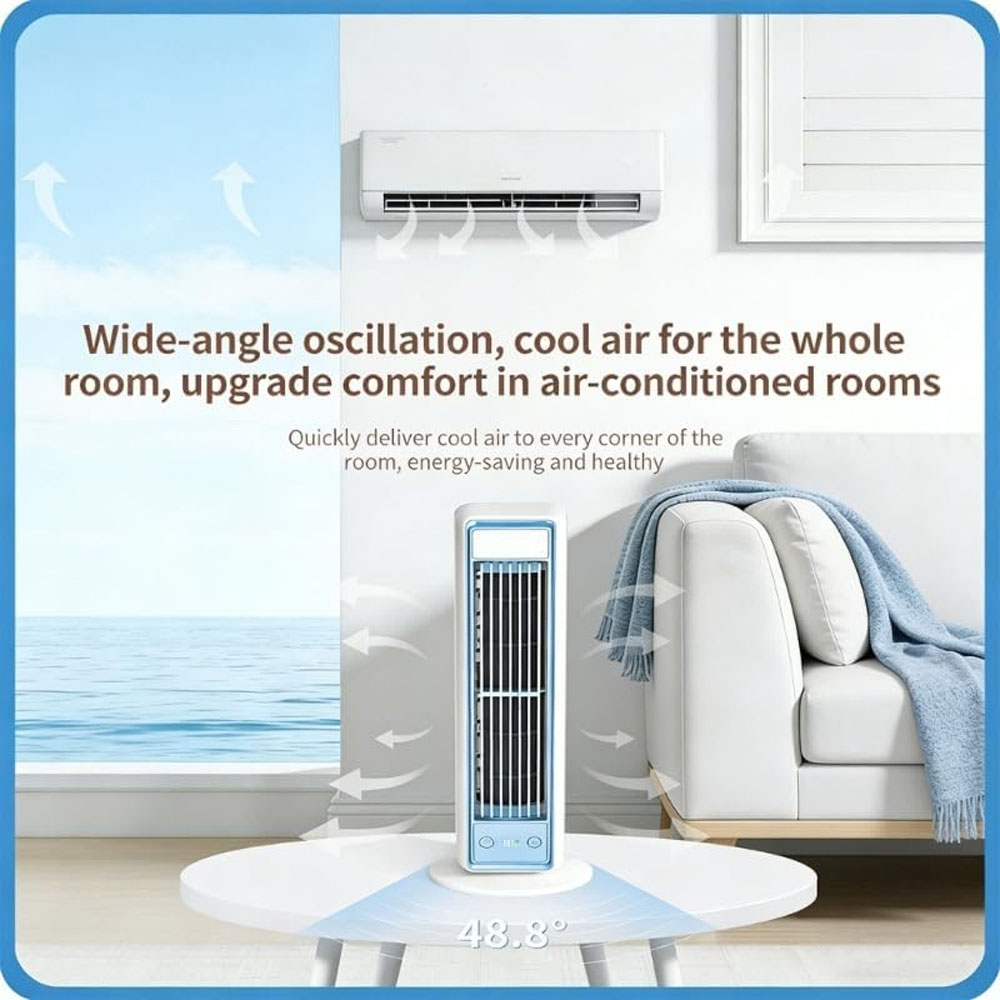 3600mAh USB Rechargeable Tower - đánh giá và giá Smart Home Ventilation