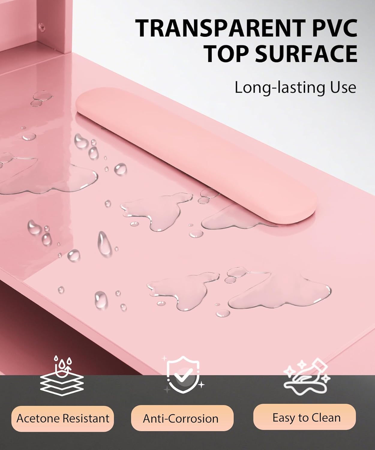 Pink Nail Table for Nail Tech, - đánh giá và giá Smart Home Pc