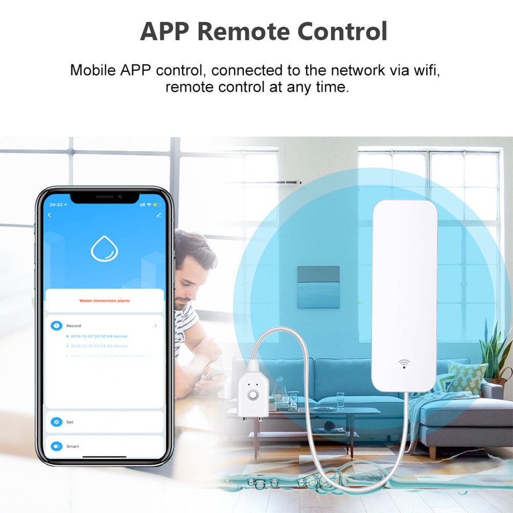 Tuya WiFi Nước Rò Rỉ Cảm Biến  - đánh giá và giá Smart Home Network