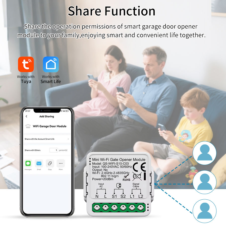 Tuya Smart WiFi or Zigbee Gara - đánh giá và giá Smart Home Matter