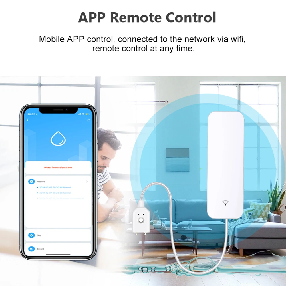 Tuya WiFi Zigbee Water Sensor  - đánh giá và giá Smart Home Blog