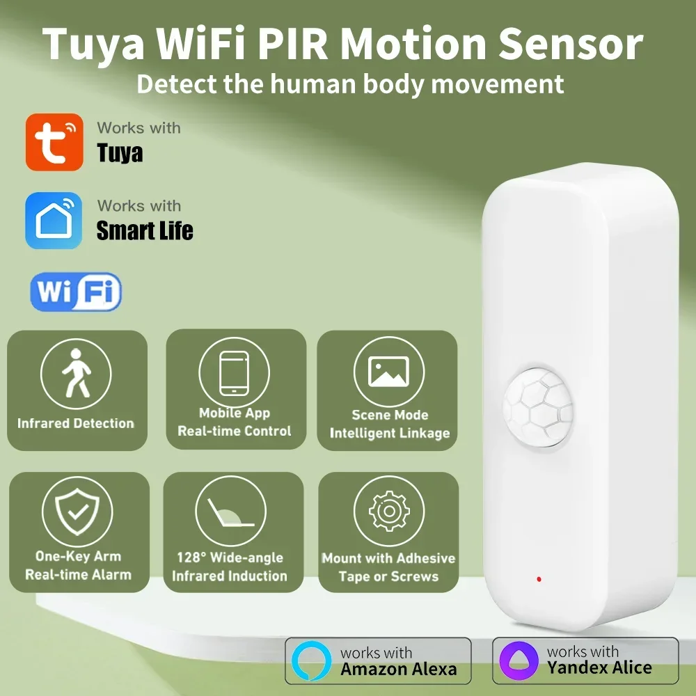 Tuya WiFI Motion Sensor PIR Sm - đánh giá và giá Smart Home Matter