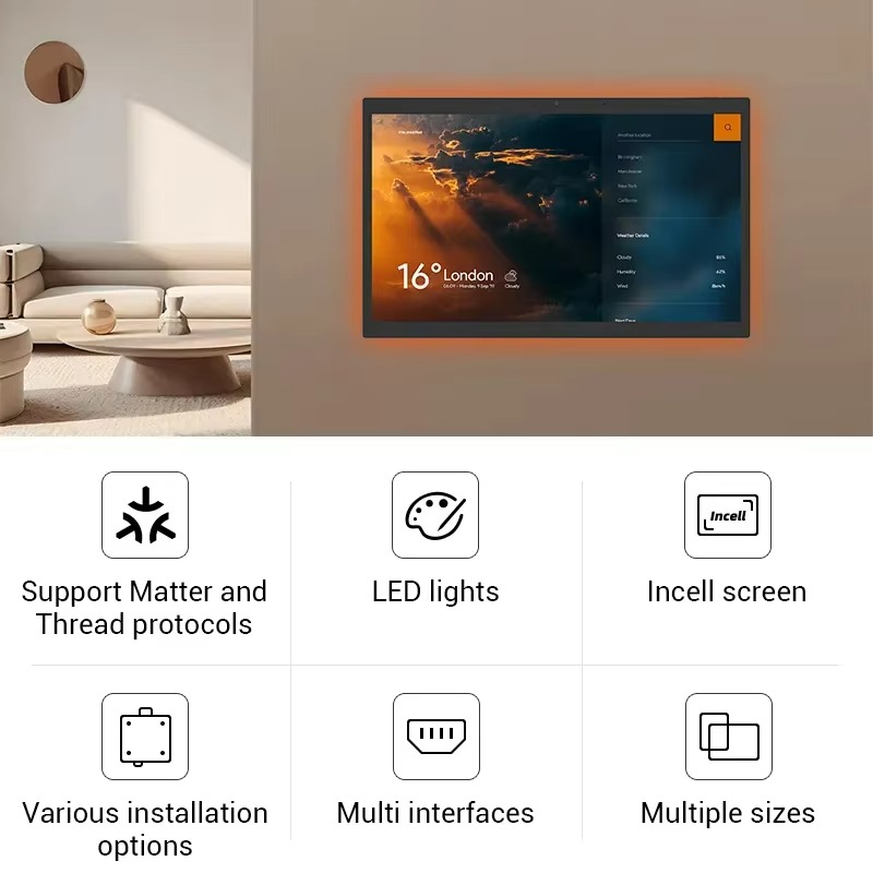 10.1 15.6 Inch Manual Android  - đánh giá và giá Smart Home Voice Control